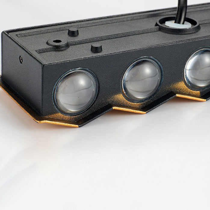 Avelena | Modernes Licht Luxus Golden Aluminium Outdoor wasserdichte Terrasse LED Wandleuchte Lampe