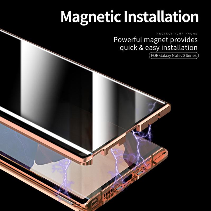 Avelena | Samsung Anti-Peep Gehärtetes Glas Handyhülle