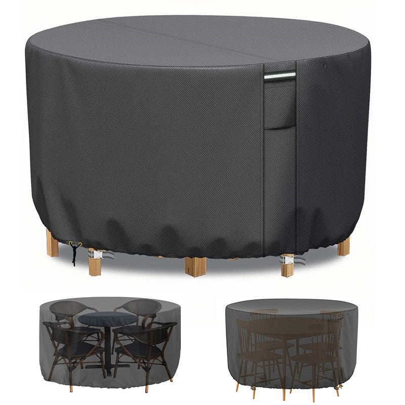 Avelena | Runde wasserdichte Abdeckung für Gartenmöbel | Hochbelastbar, UV-beständig & verstellbar für Außentische und Stühle