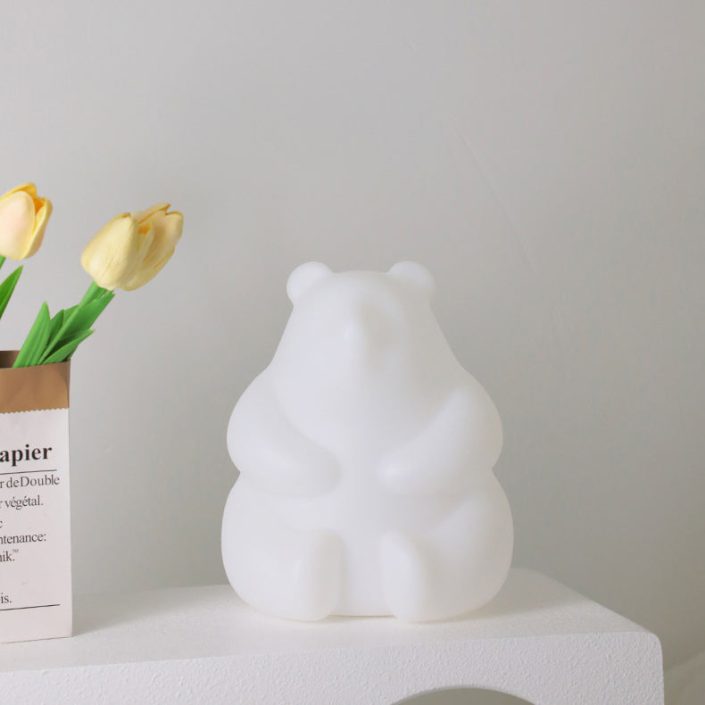 Avelena | Zeitgenössische kreative Bären-PE-LED-Tischlampe für das Wohnzimmer
