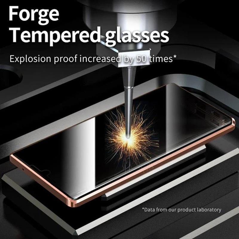 Avelena | Samsung Anti-Peep Gehärtetes Glas Handyhülle