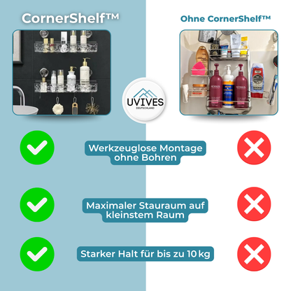 Avelena | CornerShelf – Ordnung und Stil für jedes Badezimmer