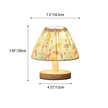 Avelena | Moderne Minimalistische Kreative Eisen Blumenform 1-Lampe Tischlampe