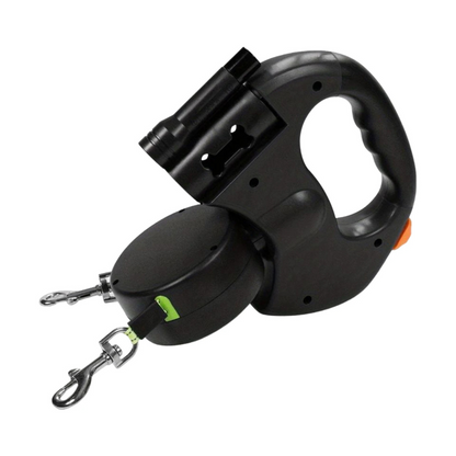 Avelena | Nie Wieder Verheddern Doppelleine für Hunde mit Led-Licht