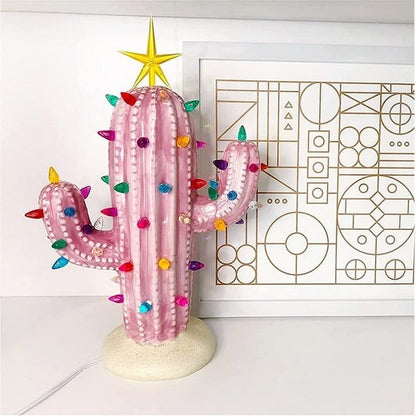 Avelena | Vintage Weihnachten Leuchtender Kaktus