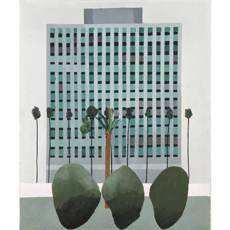 Avelena | Bürogebäude Wandverkleidung Wandgemälde Moderne Kunst Vlies Wanddekoration In Blau-Grün