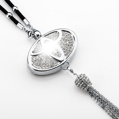 Avelena | Auto-Logo Parfüm-Anhänger | Kristall & Zinklegierung | Funkelnde Dekoration & Geschenkidee