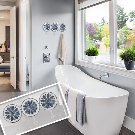Avelena | Delft Inspirierte Platte Dreifach Wandhorn