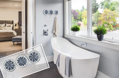 Avelena | Delft Inspirierte Platte Dreifach Wandhaken