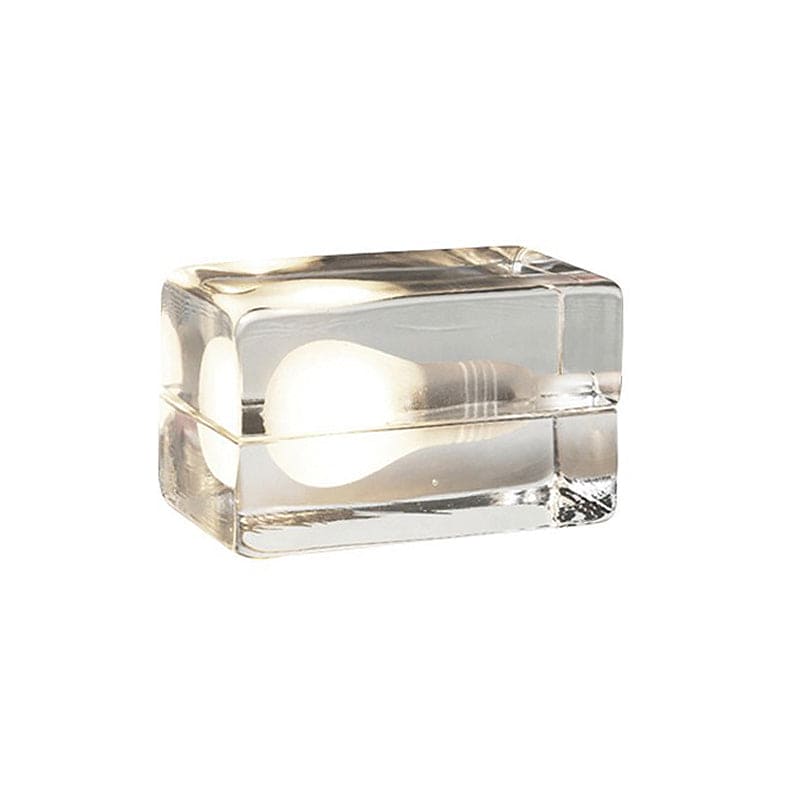 Avelena | BrightCube – Minimalistische Tischleuchte mit transparentem Glaswürfel