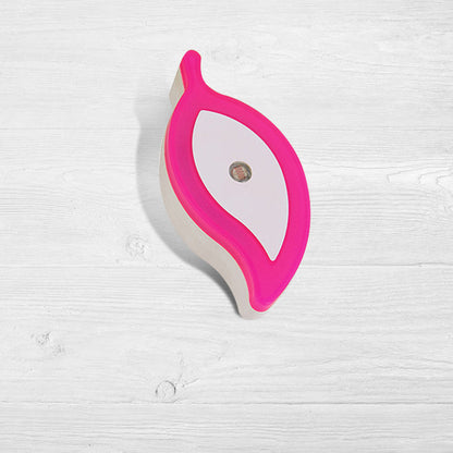 Avelena | Plastikblatt Mini Wandbeleuchtung Ideen Cartoon Grün/Rosa/Weiß Stecker Led Nachtlampe für Kinderzimmer
