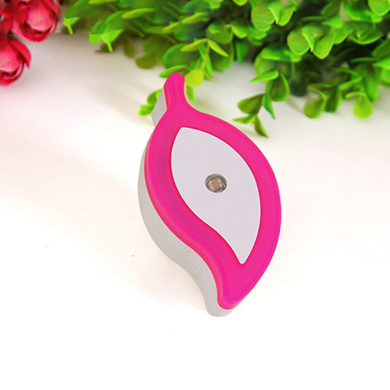 Avelena | Plastikblatt Mini Wandbeleuchtung Ideen Cartoon Grün/Rosa/Weiß Stecker Led Nachtlampe für Kinderzimmer