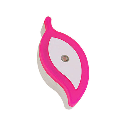 Avelena | Plastikblatt Mini Wandbeleuchtung Ideen Cartoon Grün/Rosa/Weiß Stecker Led Nachtlampe für Kinderzimmer