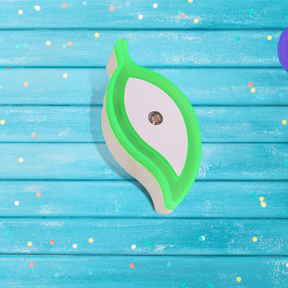Avelena | Plastikblatt Mini Wandbeleuchtung Ideen Cartoon Grün/Rosa/Weiß Stecker Led Nachtlampe für Kinderzimmer