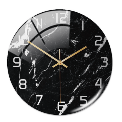 Avelena | Elegante Wanduhr mit Marmor-Optik 30cm