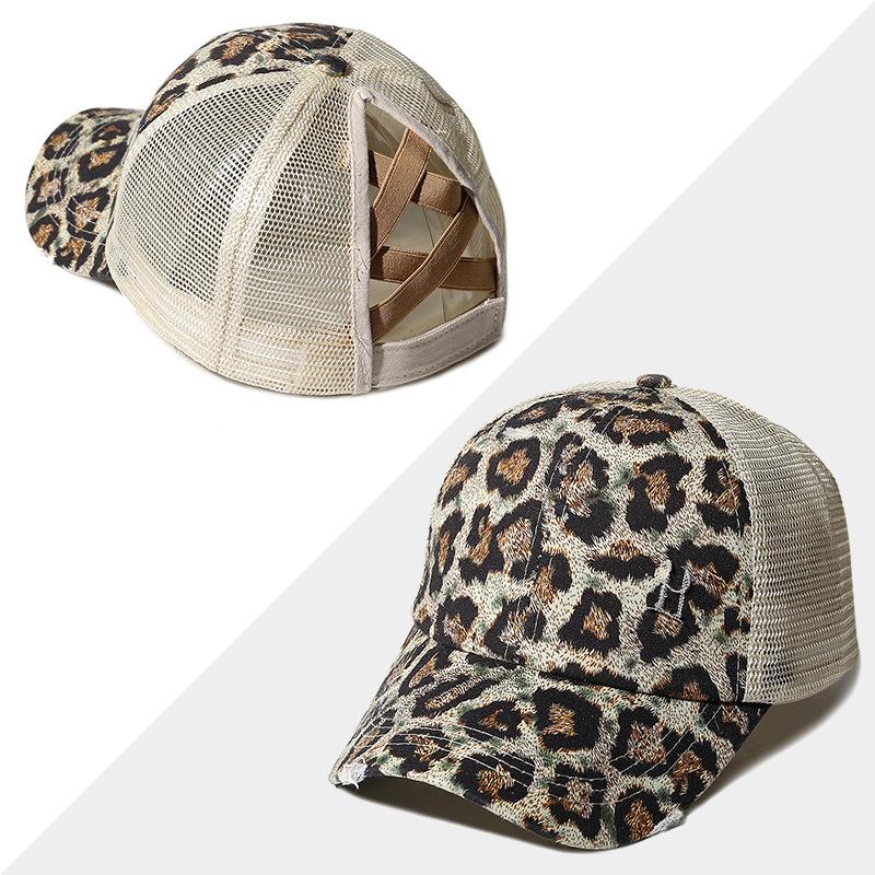 Avelena | Neue Mesh Cross Outout Pferdeschwanz Baseballcap