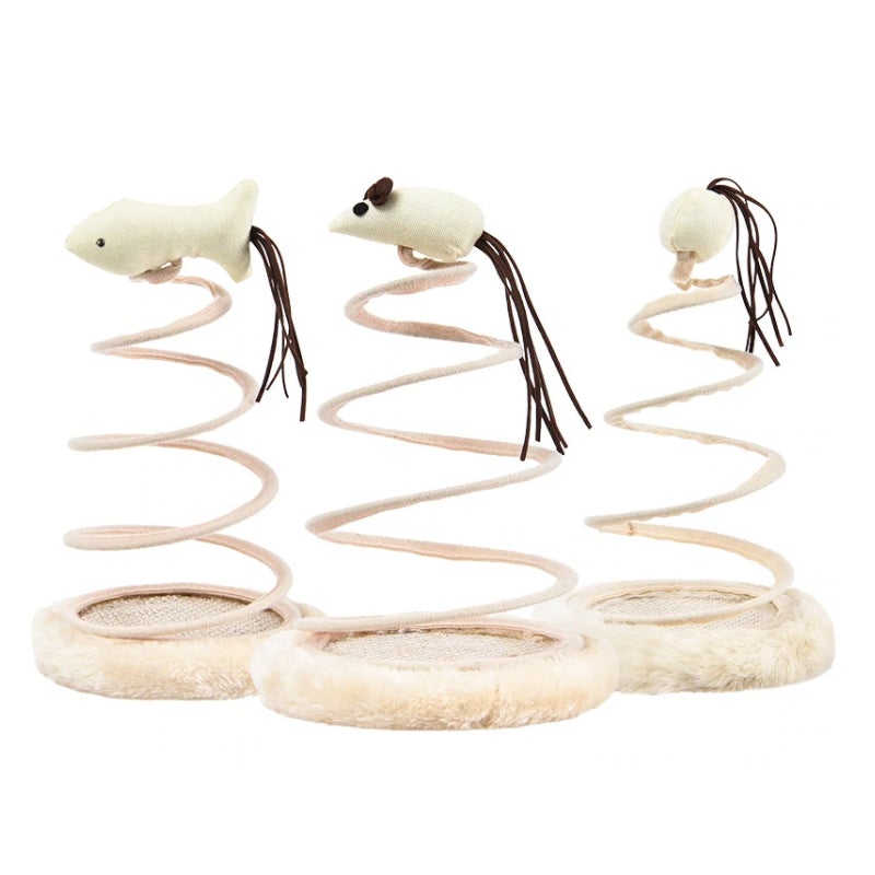 Avelena | Mus Plush Spiral Draht Frühling Spielzeug