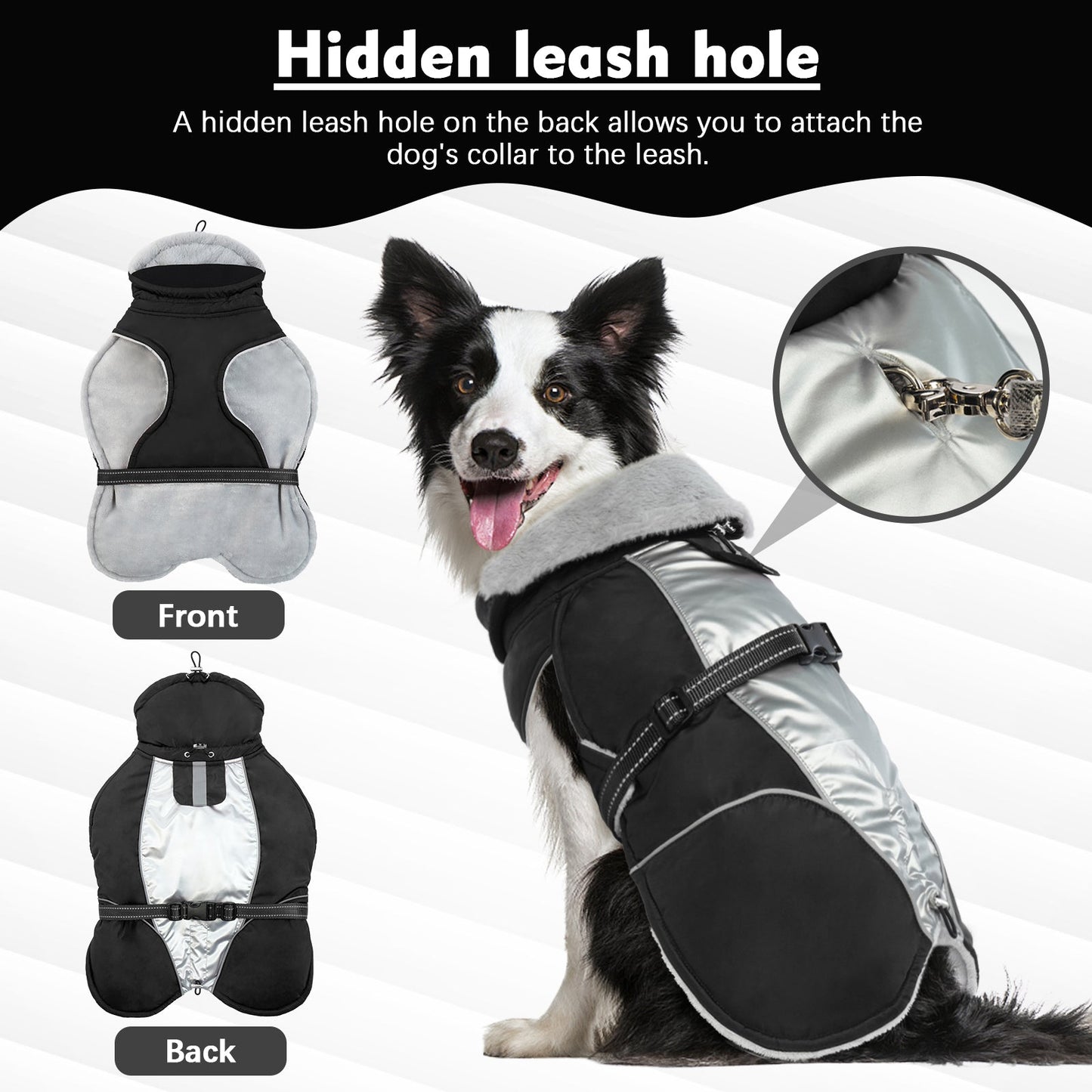 Avelena | Reflektierende Hundeweste für Winter Sicher und Warm