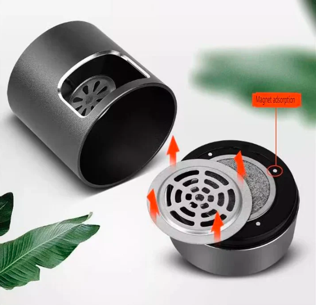 Avelena | Smart rauchfreier Aschenbecher Leistungsstarker negativer Ion USB Hepa Filter