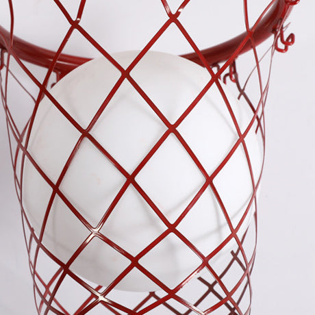 Avelena | Slamora Kinder Wandleuchte | Basketballkorb Design | Glas & Metall | Art Déco Stil | Schlafzimmerlicht