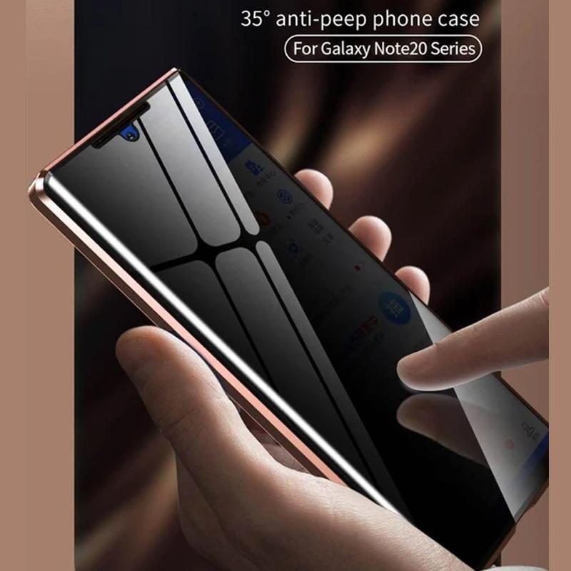 Avelena | Samsung Anti-Peep Gehärtetes Glas Handyhülle