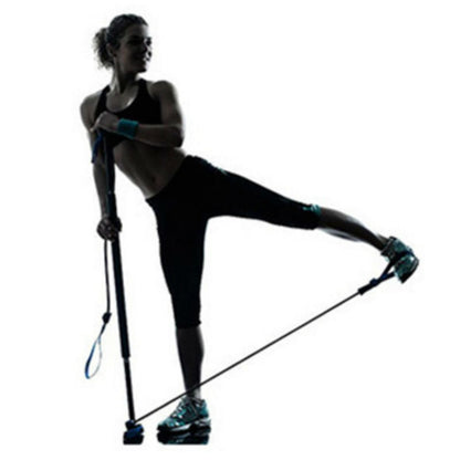 Avelena | 8-in-1 tragbares Pilates-Bar-Set mit Widerstandsband, Fußschlaufe, ideal für das Ganzkörper-Workout zu Hause, im Fitnessstudio, Gewichtheben