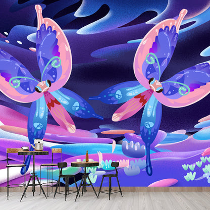 Avelena | Magic Twin Schmetterling Wandtattoo für Kinderzimmer Tier Wanddekoration, Individuelle Größe Verfügbar