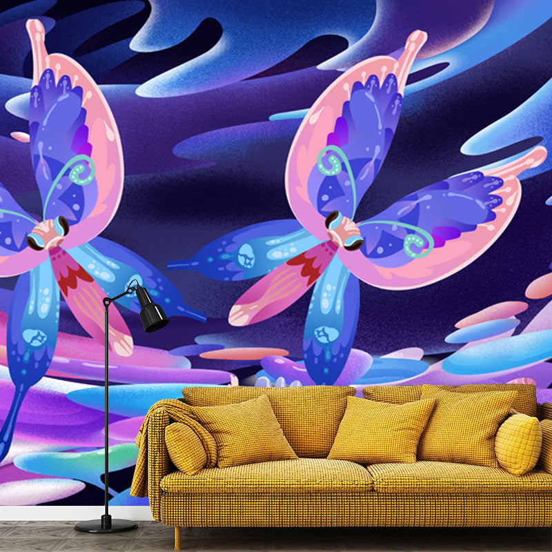 Avelena | Magic Twin Schmetterling Wandtattoo für Kinderzimmer Tier Wanddekoration, Individuelle Größe Verfügbar