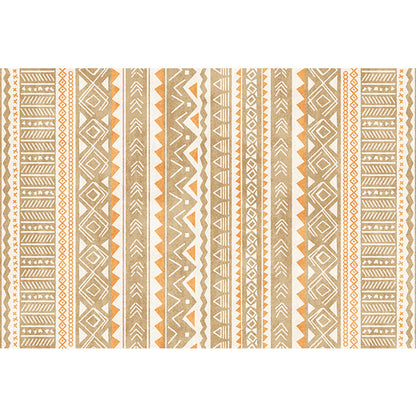 Avelena | Indische Americana Indoor-Teppich Gestreifter Diamant Geometrisch Synthetisch Fleckenresistent Maschinengewebter Teppich für den Kaminbereich