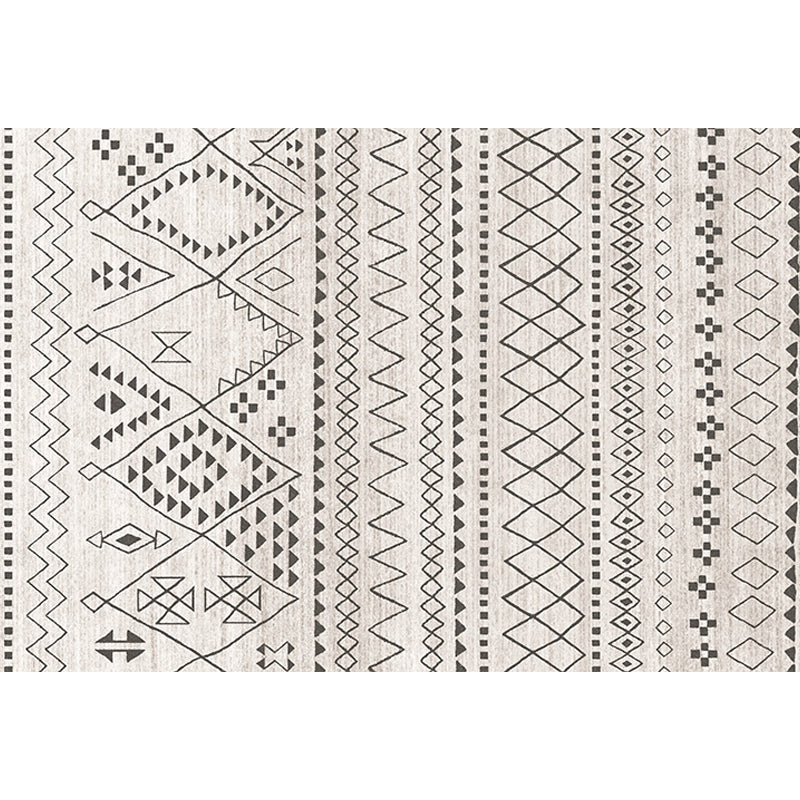 Avelena | Southwestern-Teppich Einfach Geometrisch Diamant Waschbar Bodenbelag für das Schlafzimmer Kraftwebstuhl Waschbarer Rutschfester Teppich