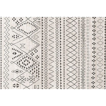 Avelena | Southwestern-Teppich Einfach Geometrisch Diamant Waschbar Bodenbelag für das Schlafzimmer Kraftwebstuhl Waschbarer Rutschfester Teppich