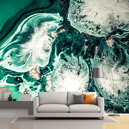 Avelena | Tropix Qualle Wandtapete Grünes Meer Landschaft Wandbekleidung für Akzentwand