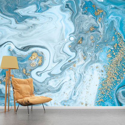 Avelena | Whole Ocean Waves Wandtattoo Tropix Schöne Landschaft Wandkunst In Blau für Flur