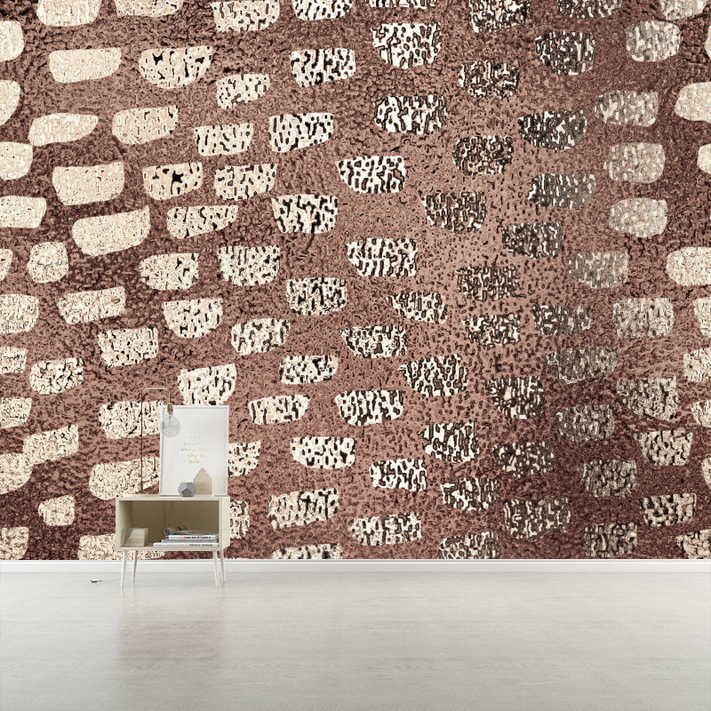 Avelena | Modernist Spots Folienwandtapete für Das Schlafzimmer Personalisierte Wandkunst In Pastellfarbe