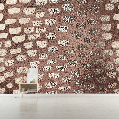 Avelena | Modernist Spots Folienwandtapete für Das Schlafzimmer Personalisierte Wandkunst In Pastellfarbe