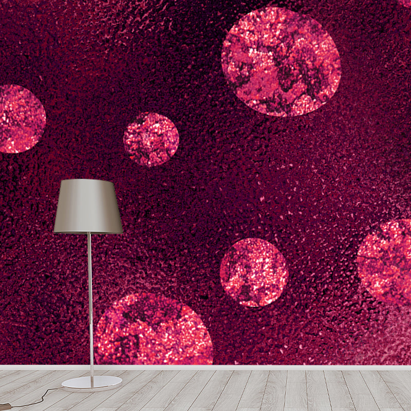 Avelena | Glitter Wasserdichte Wandtapete Modern Faux Pailletten Wandverkleidung In Rosarot