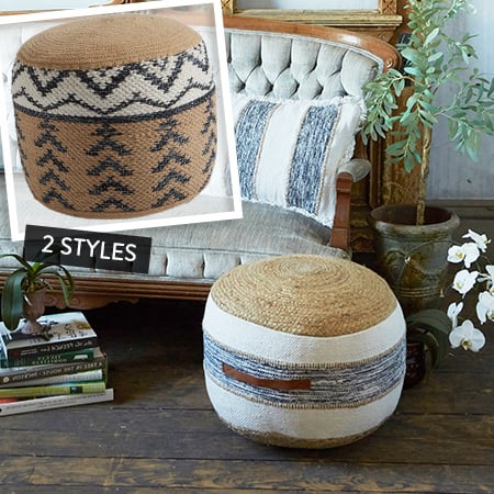 Avelena | Artisan Handgefertigter Pouf, Wählen Sie Ihren Stil