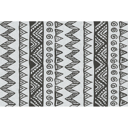 Avelena | Americana Southwestern Teppich Im Grauen Dreieck-Diamant-Muster Teppich Polyester Haustierfreundlicher Teppich für Wohnkultur