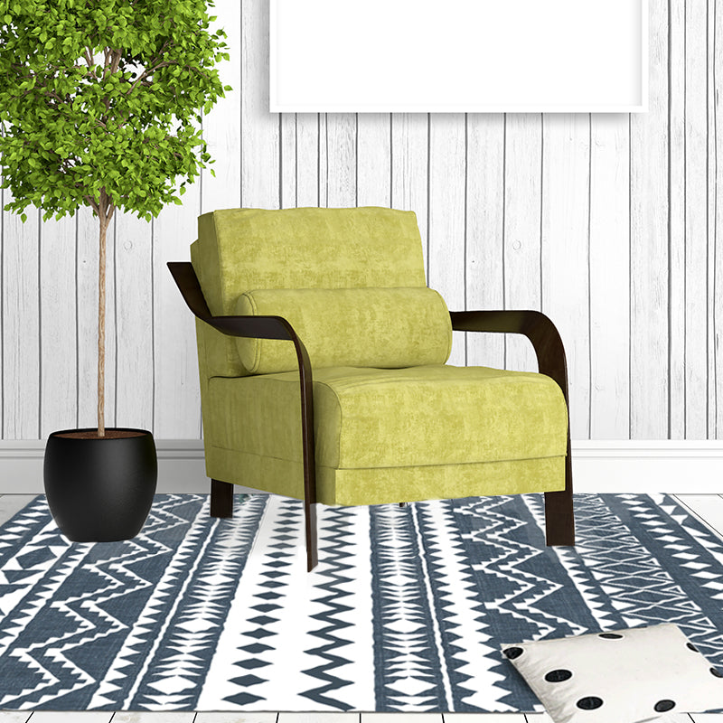 Avelena | Marineblauer Teppich Bohemian Tribal Geometrischer Teppich Polyester Rutschfester Power Loom Teppich für das Wohnzimmer