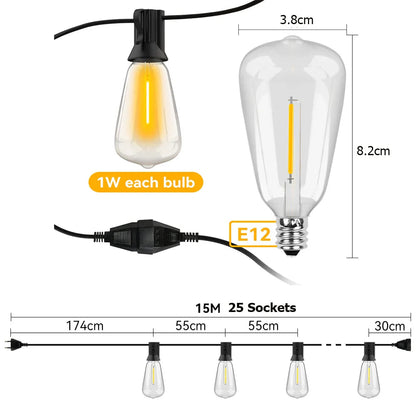 Avelena | Wetterfeste LED Lichterkette