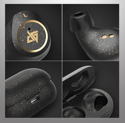 Avelena | Bluetooth 5.0 Wireless-Headset mit Touch-Steuerung, Geräuschreduzierung, schneller Verbindung, HiFi-Soundqualität und IPX5 wasserdicht, für Zuhause, Büro und Schule (Sternenschwarz)