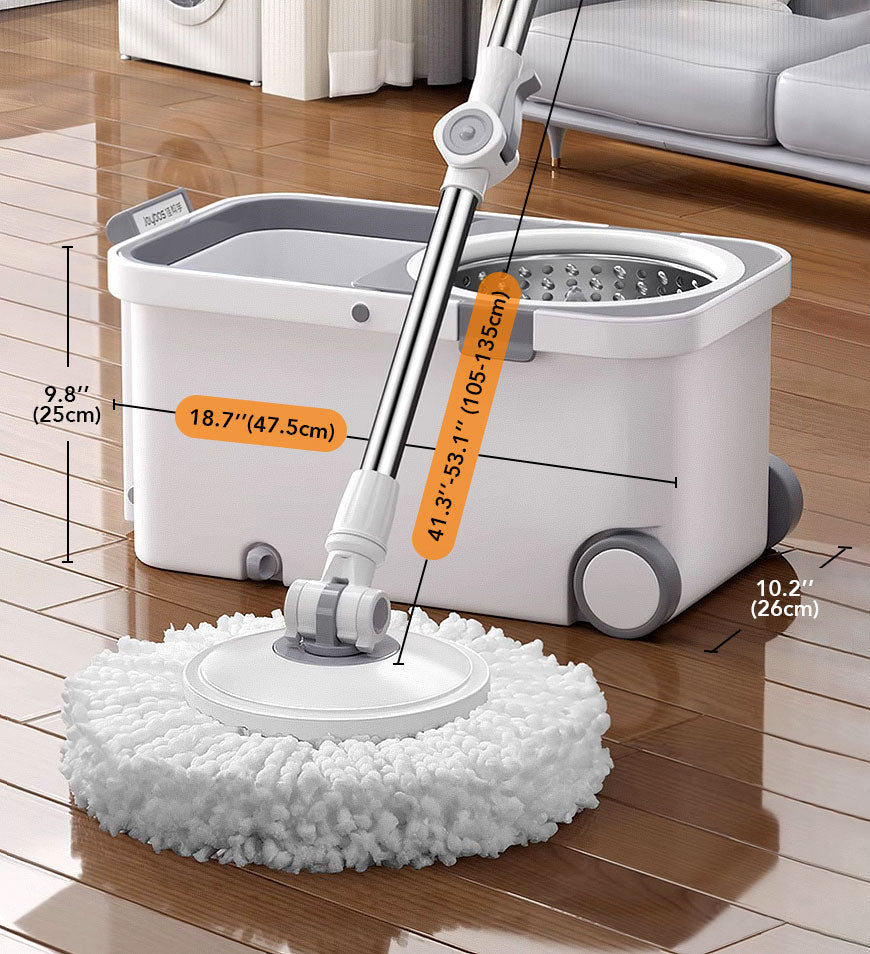Avelena | 360° Drehbarer Wischmopp- und Eimer-Set mit Auswringsystem F63