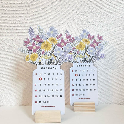 Avelena | 2024 Bloomy Flowers Tischkalender