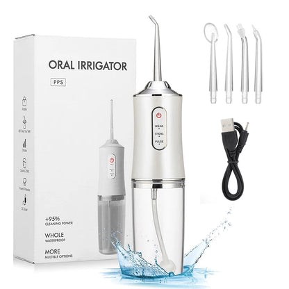 Avelena | Wasserdichter Irrigator Dentalreiniger, kabelloser & wiederaufladbarer Wasserzahnseide