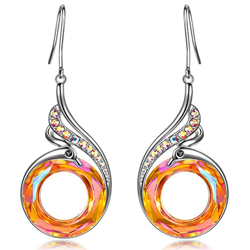 Avelena | Crystal Phoenix Ohrringe Ethnischer Stil Schmuck Phoenix