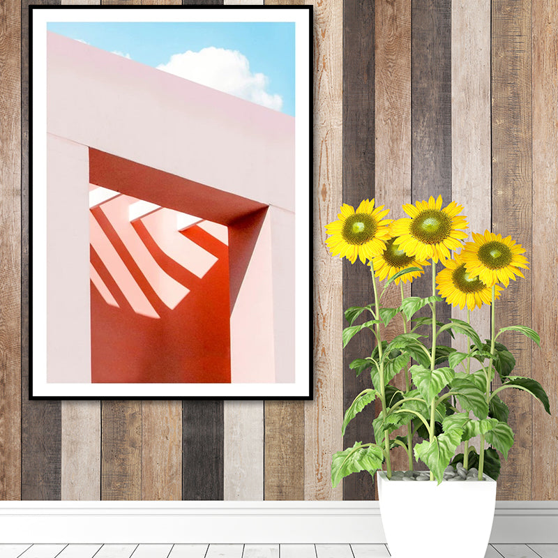 Avelena | Illustration Balkon Leinwand Wandkunst für Zuhause Galerie, Lichtfarbe, Textur Oberfläche