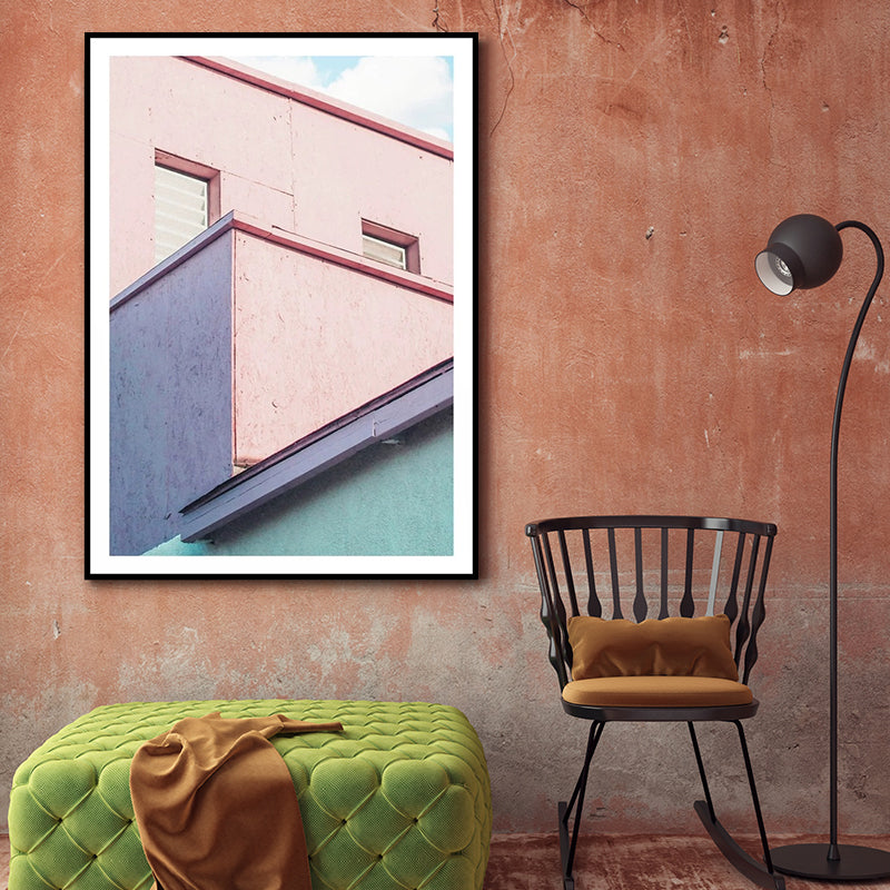 Avelena | Illustration Balkon Leinwand Wandkunst für Zuhause Galerie, Lichtfarbe, Textur Oberfläche