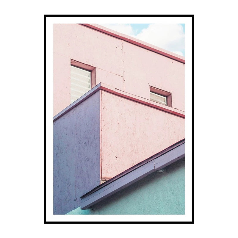 Avelena | Illustration Balkon Leinwand Wandkunst für Zuhause Galerie, Lichtfarbe, Textur Oberfläche