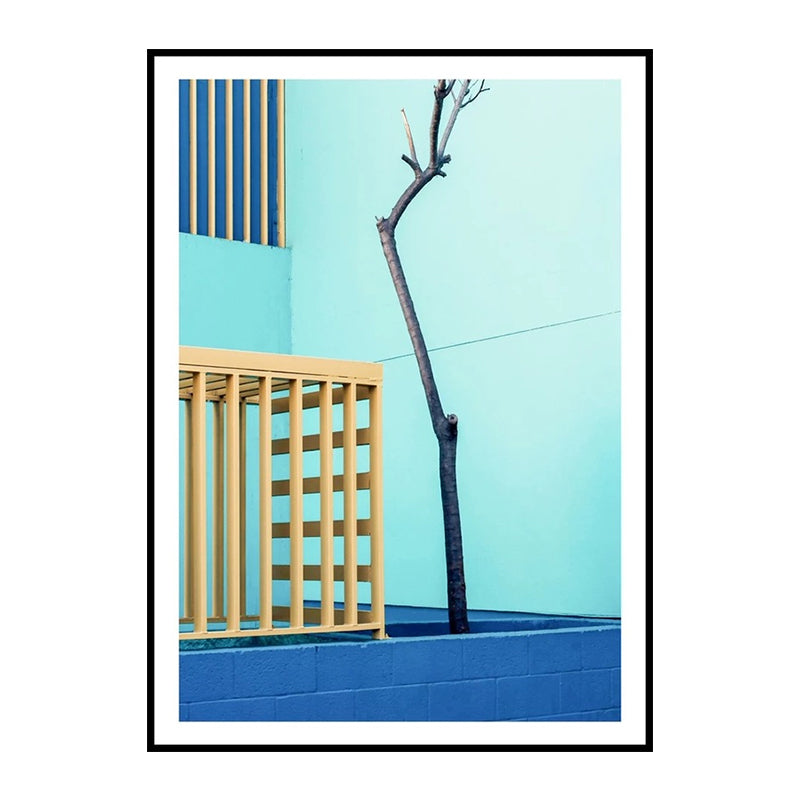 Avelena | Illustration Balkon Leinwand Wandkunst für Zuhause Galerie, Lichtfarbe, Textur Oberfläche