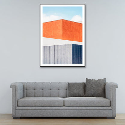 Avelena | Haus Nahaufnahme Gemälde Leinwand Pastellfarbe Zeitgenössische Wandkunst für Zuhause